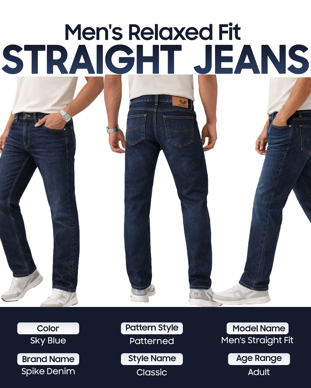 Classic Indigo - Straight Fit Jeans