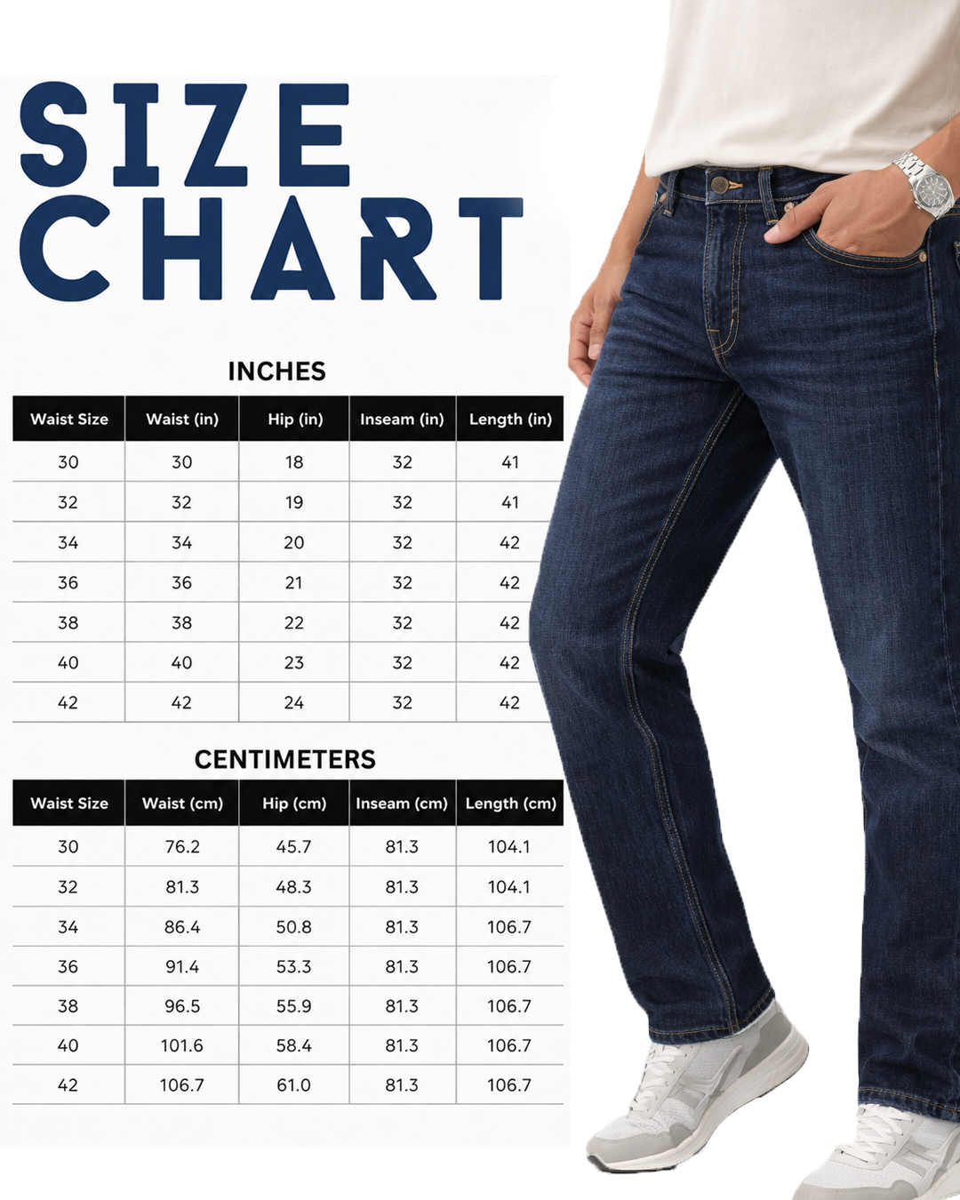 Classic Indigo - Straight Fit Jeans