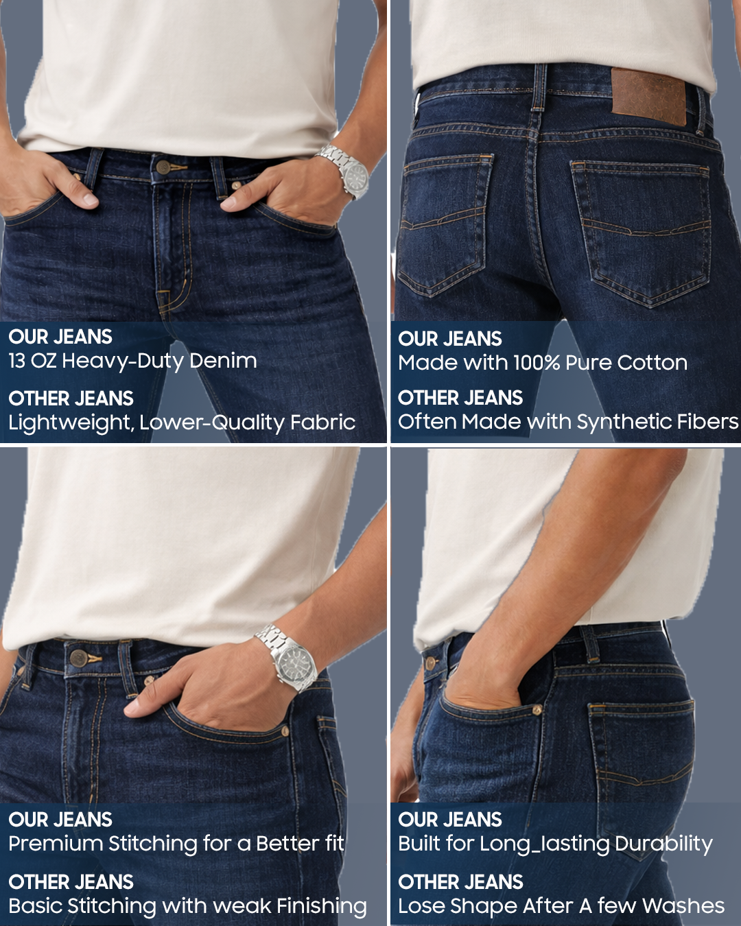 Classic Indigo - Straight Fit Jeans
