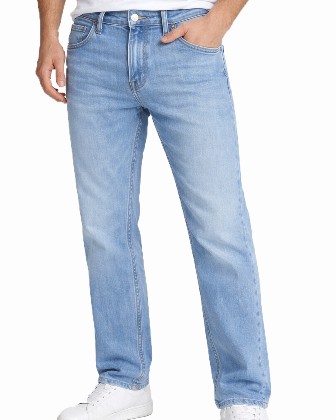 Sky Blue - Straight Fit Jeans