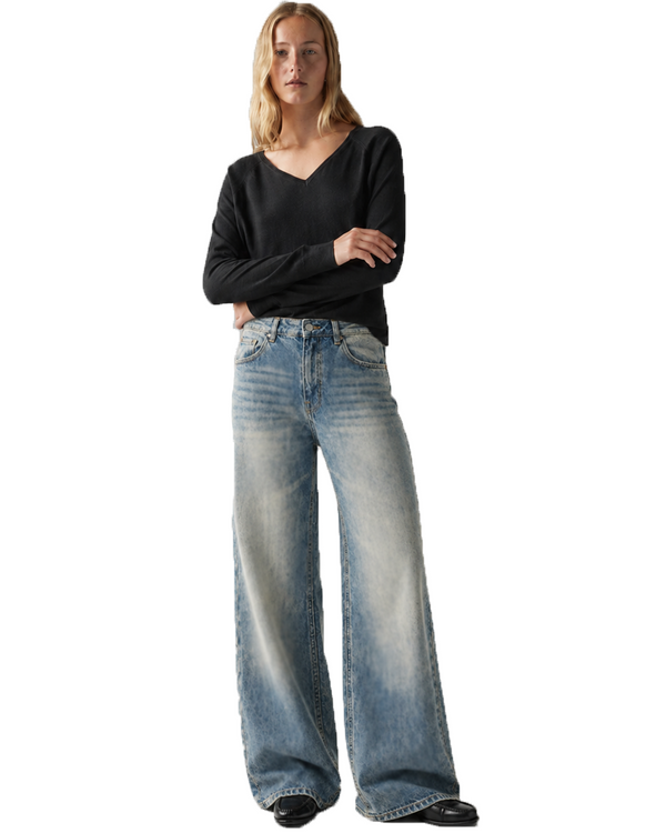Vintage Acid Wash - Wide Leg Jeans