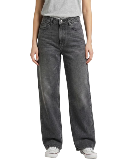 Charcoal - Wide Leg Jeans