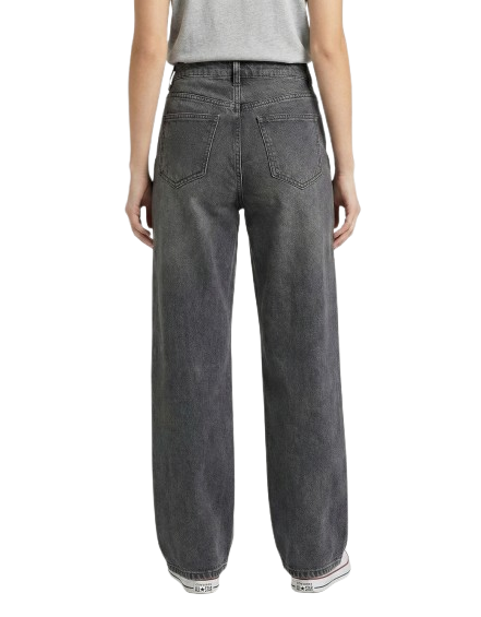 Charcoal - Wide Leg Jeans