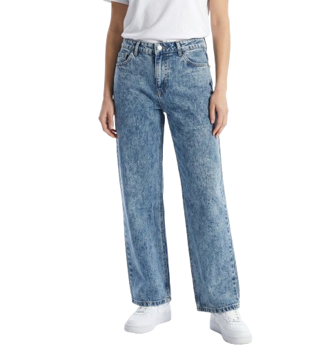 Soft Tinted Blue - Wide Leg Jeans