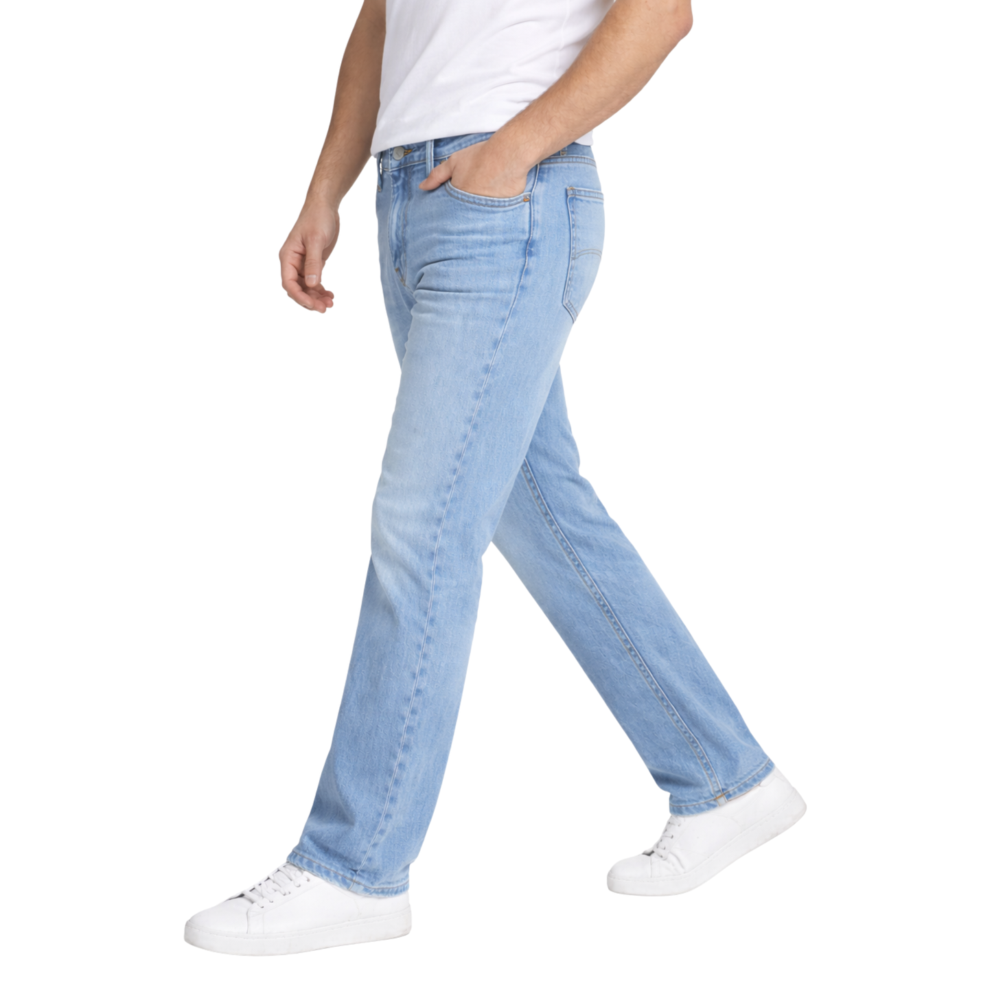 Sky Blue - Straight Fit Jeans