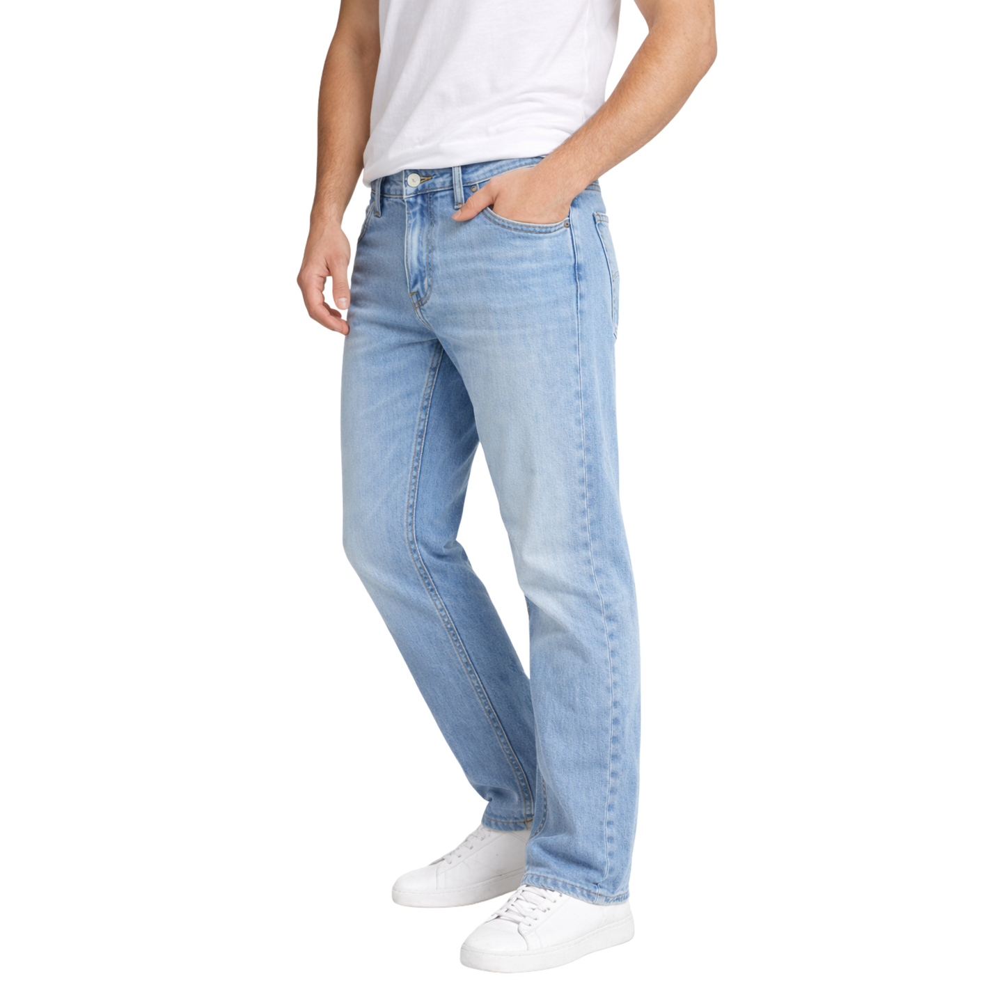 Sky Blue - Straight Fit Jeans