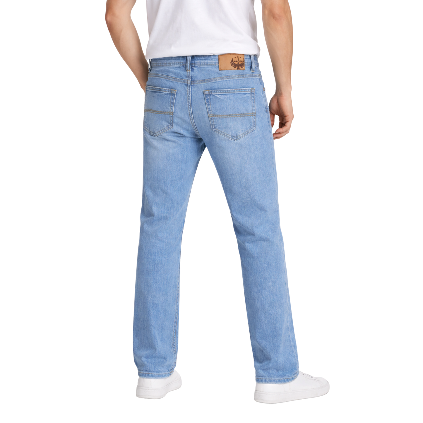 Sky Blue - Straight Fit Jeans