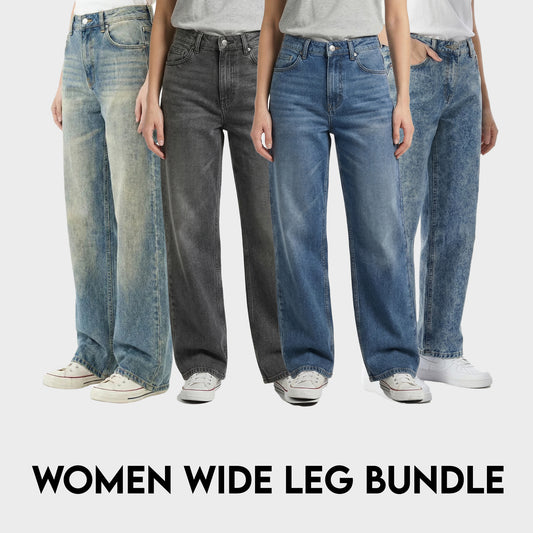 Women's Wide Jeans Bundle - (Pack Of 2)