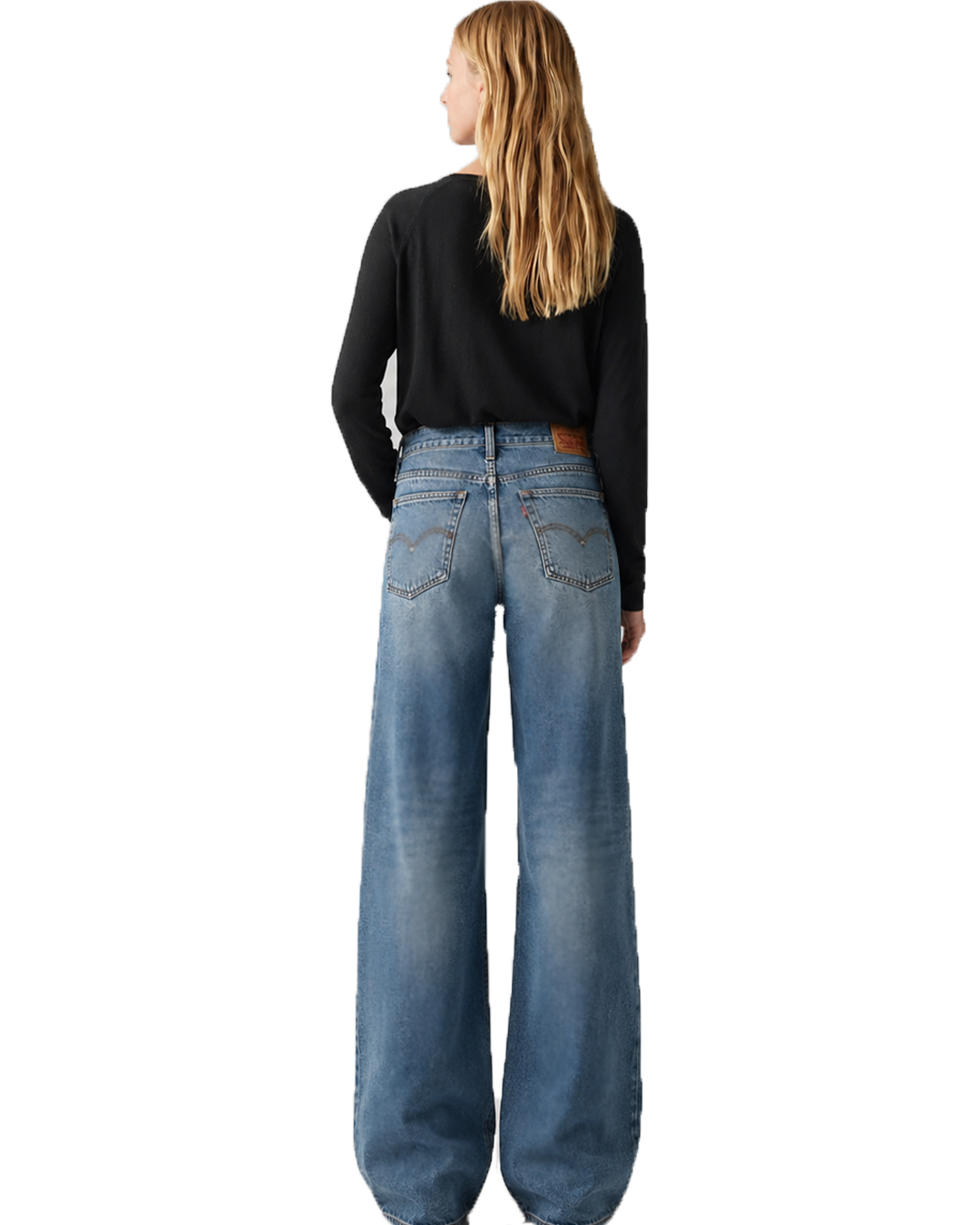 Deep Ocean Blue - Wide Leg Jeans