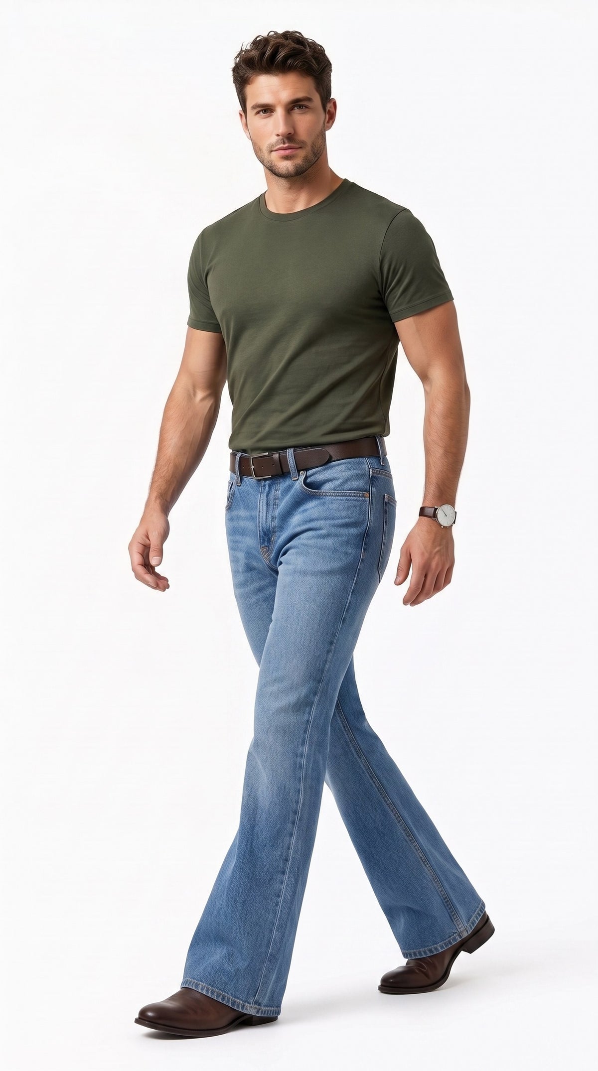 Stone Wash - Flare Fit Jeans