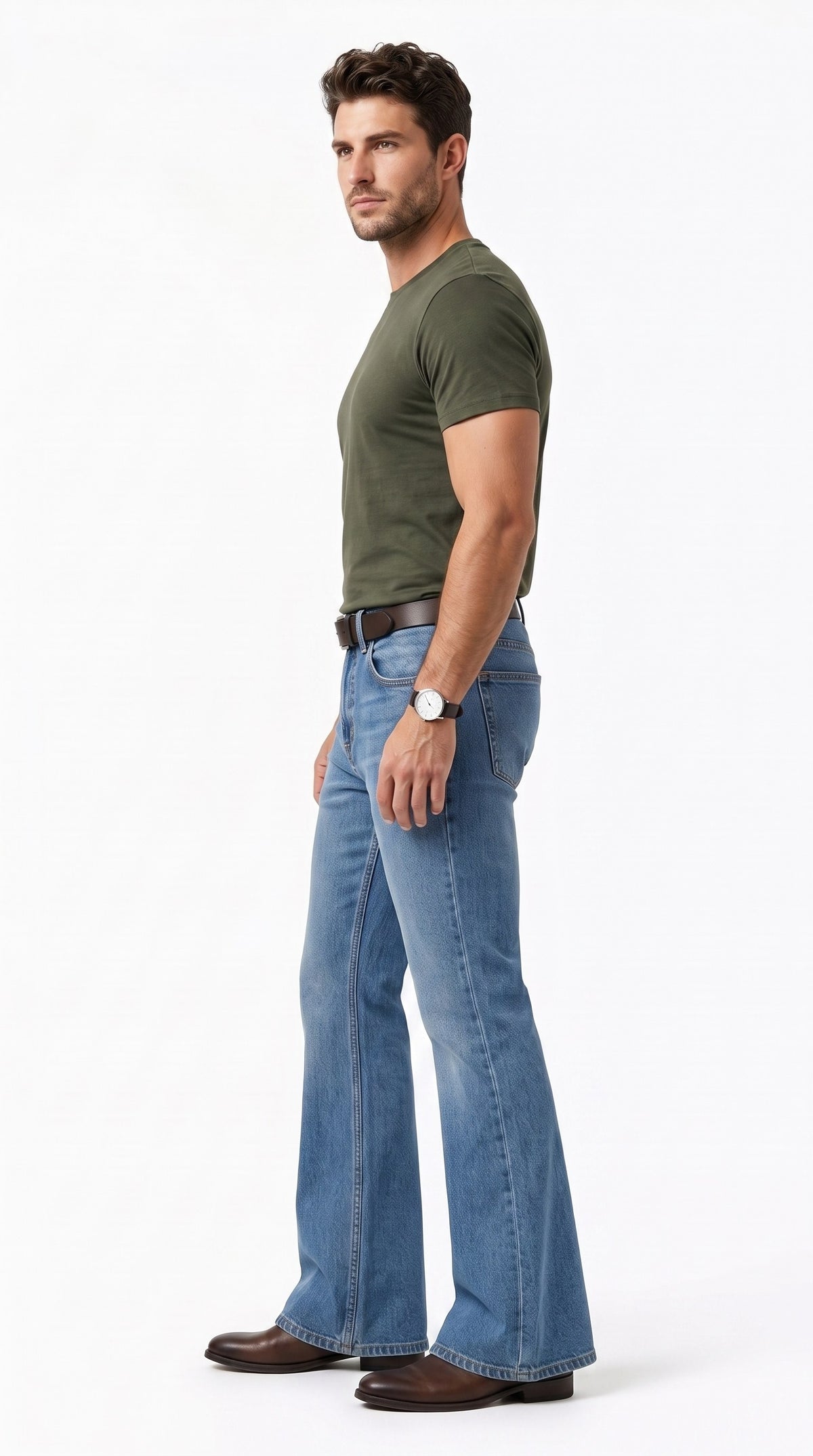 Stone Wash - Flare Fit Jeans