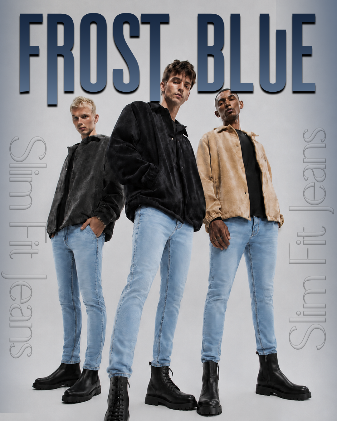 Frost Blue - Slim Fit Jeans