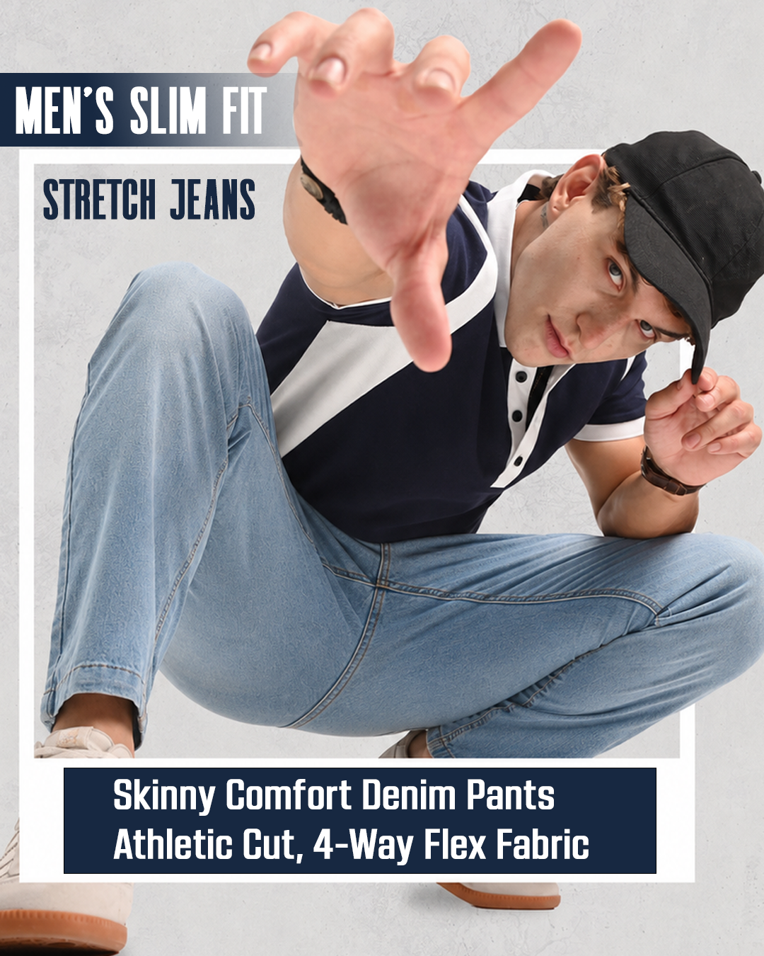 Frost Blue - Slim Fit Jeans