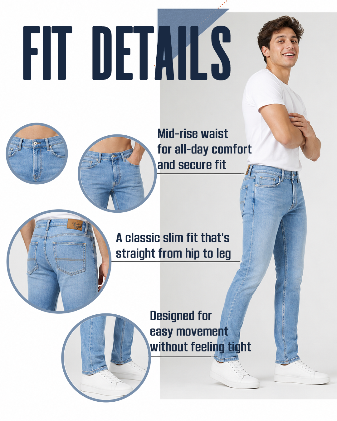 Frost Blue - Slim Fit Jeans