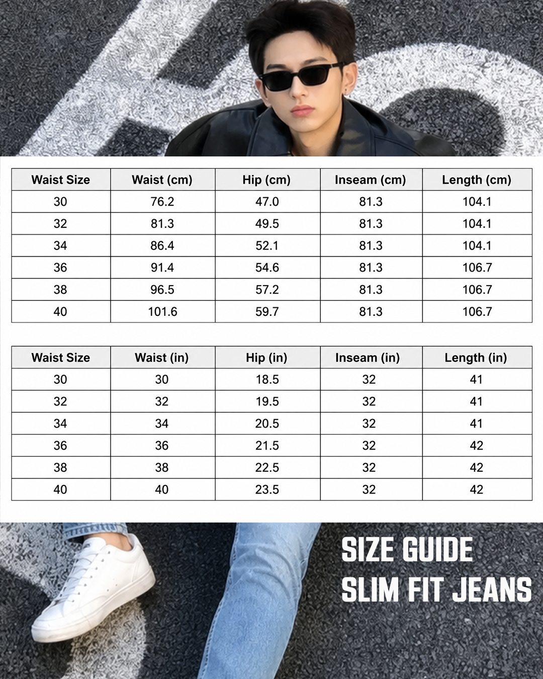 Frost Blue - Slim Fit Jeans