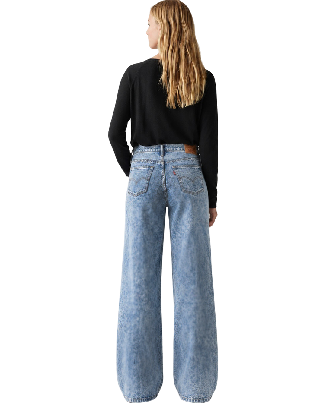 Soft Tinted Blue - Wide Leg Jeans