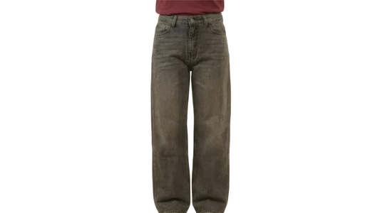 Charcoal - Wide Leg Jeans